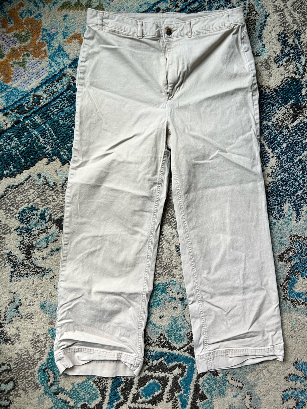 Khaki wide leg pants - Classic Clean Look